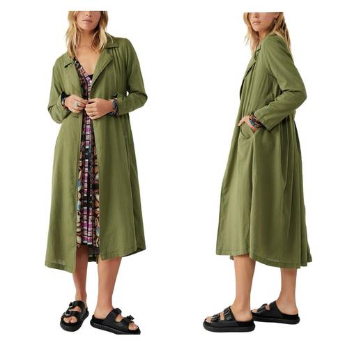 Free People NWT  Rae Duster S Green