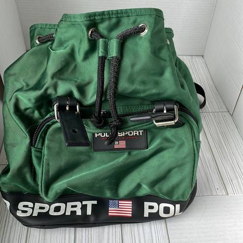 Polo Y2K style  sport backpack in hard to find Kelly green.