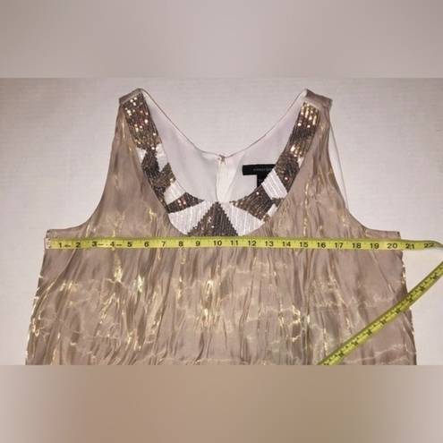 Ashley Stewart  Sz 16 Shimmer Sequin Tank Toast