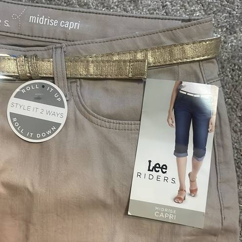 Riders By Lee - New Rider’s Lee tan mid rise capri high waisted 18