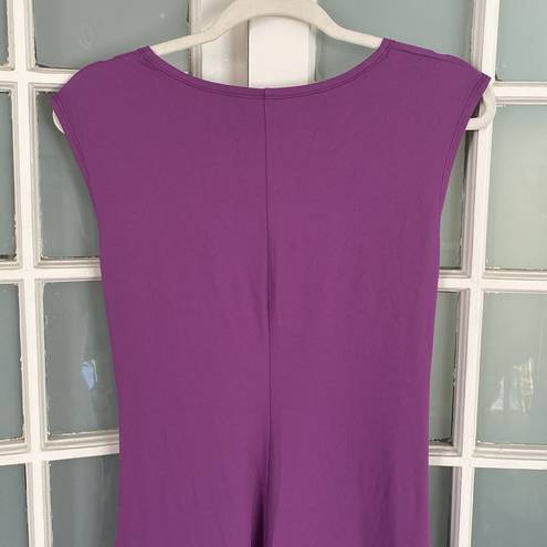 Patagonia Purple Seabrook Bandha Twist Front V-Neck Hiking Activewear Dress Sz L