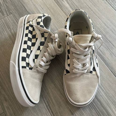 Vans Old Skool Primary Checkerboard Women’s Size 7