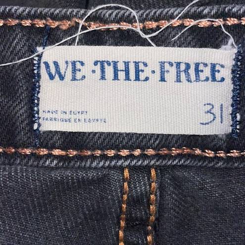 We The Free  / Free People Size 31 Pacifica Jeans High Rise Slim Straight Black