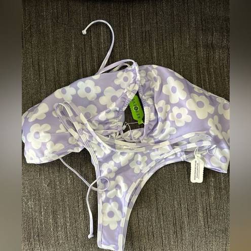 Daisy Hoaka  Lilac Flowers Ecohoaka Top and Bottoms Bikinis