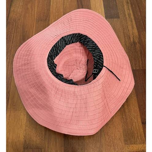 Pacific&Co August Hat  Packable Sun Beach Garden Hat Pink Polyester Wide Brim