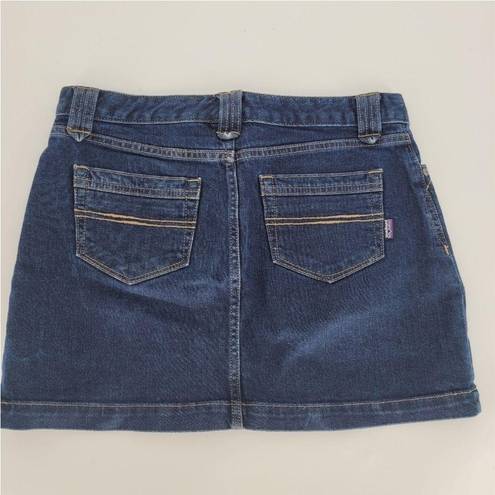 Patagonia  blue denim mini skirt organic cotton 10