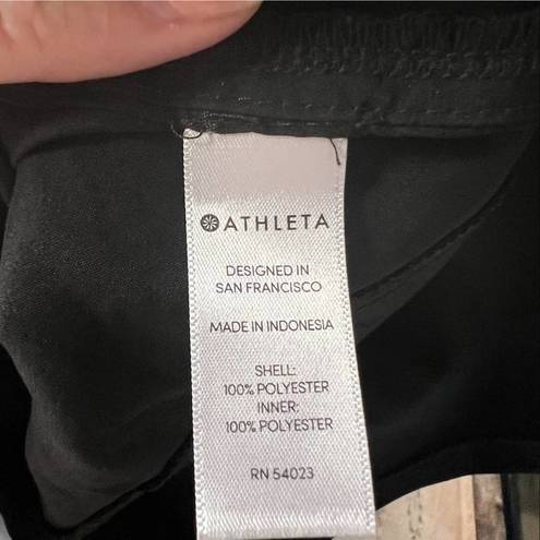 Athleta  Black running shorts with built in briefs Size XS