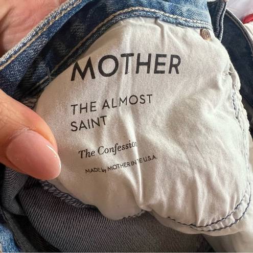 Petal Mother Superior The Almost Saint Crop  pusher Distressed Jeans size 24