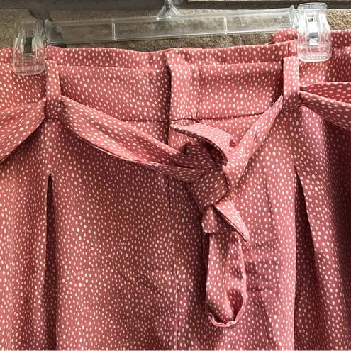 Torrid  Tie Front Waist Pink Dot Shorts 12 barbiecore Barbie