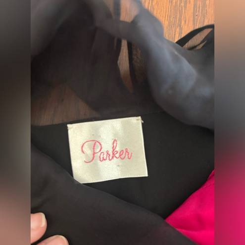 Parker  pink and black dress