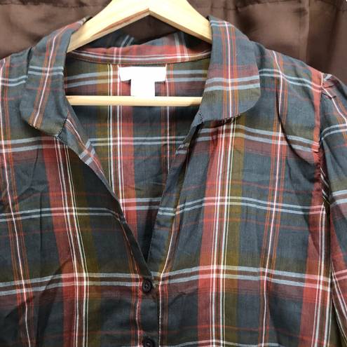 Nordstrom Frenchi Fall Plaid Shirt 