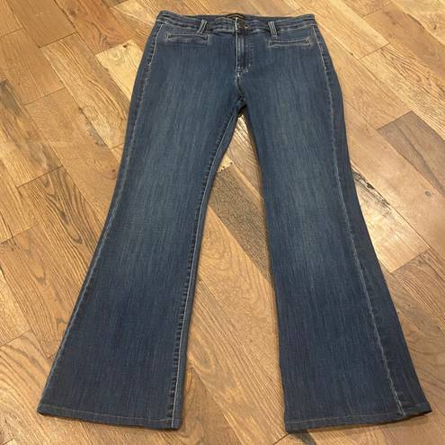 Banana Republic Wide Flare Leg Blue Denim Jeans Size 30