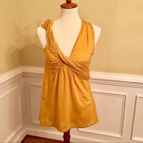 Deletta Anthropologie  mustard tank top small