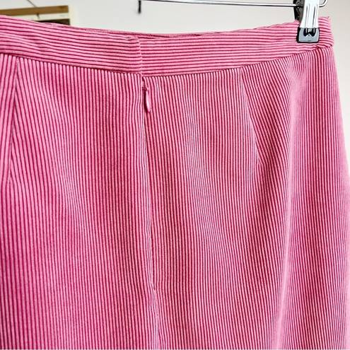 Bubblegum 90s  Pink Barbiecore Corduroy Pencil Skirt