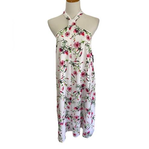 INC Women’s Printed Halter Neck Floral Midi Dress size Medium NWT