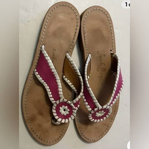 Jack Rogers  Pink  leather Sandals size 7