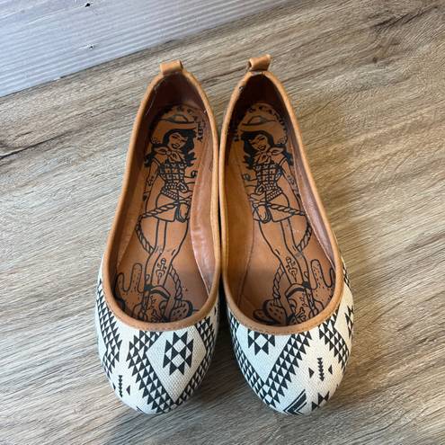 Rock And Candy  Aztec Pattern Flats