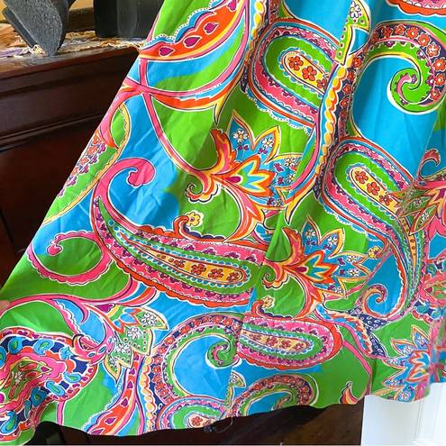 Lilly Pulitzer Dress Chellis Halter Paisley Maxi Summer Jewel Of The Pool 2 GUC