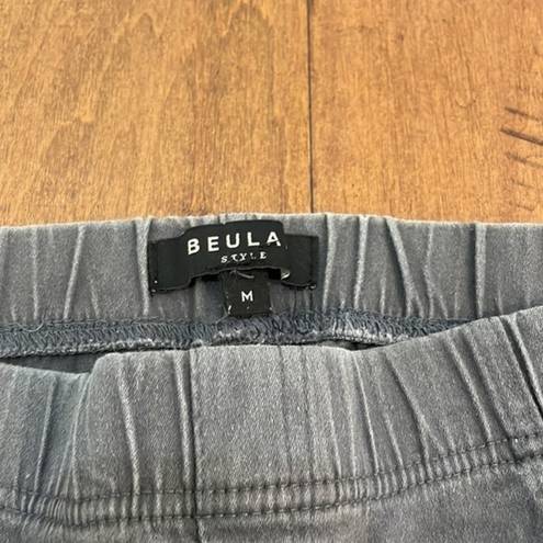 Beulah Beula Moto Jeggings With Zippered Ankle