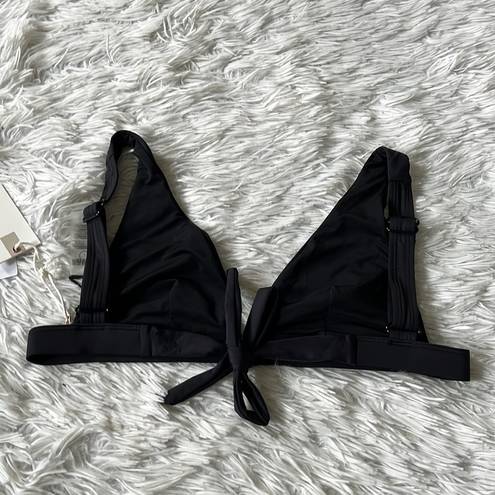 Good American  WOMEN’S SEXY BOOST BIKINI TOP IN BLACK SIZE 1