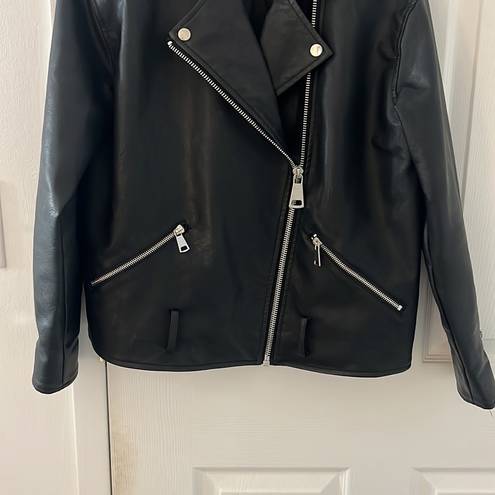 Missguided Misguided Oversized Faux Leather Jacket