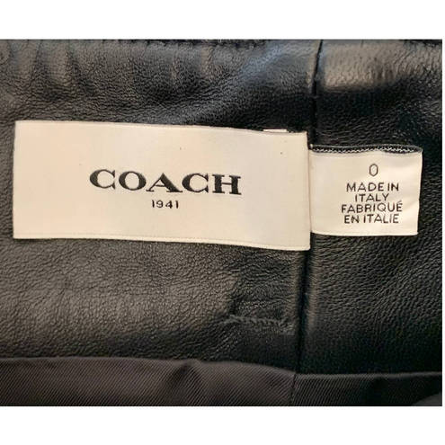 Coach  Runway resort 2017 lamb leather skirt (0)