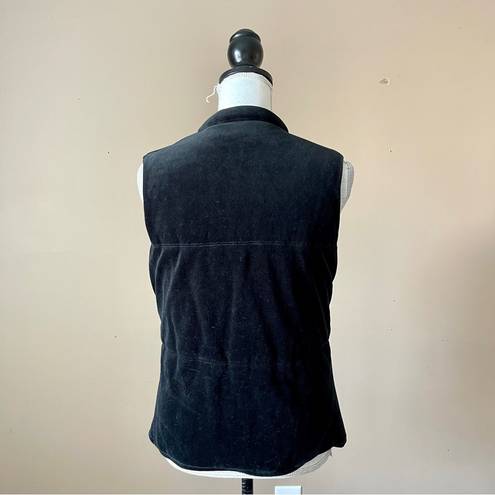 Tommy Hilfiger  | Black Velour Puffer Vest Sz L