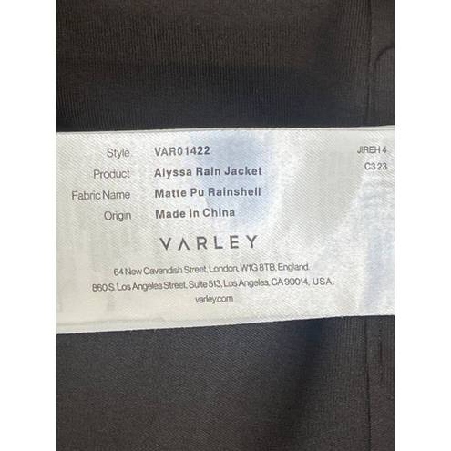 Varley  Alyssa Rain Jacket in Dark Truffle Small Womens Waterproof Trench Coat