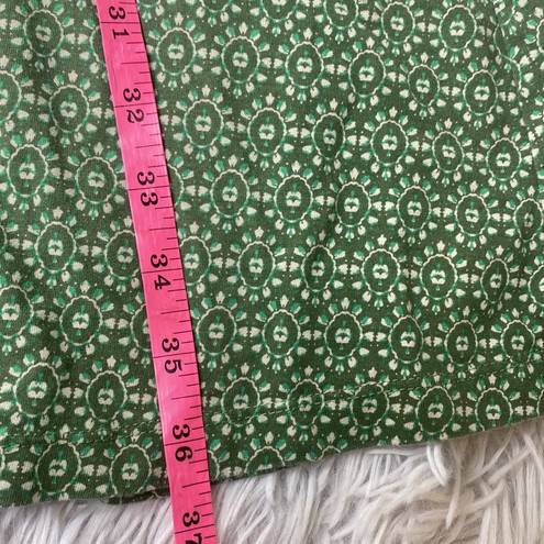 Patagonia  Dress Margot Organic Cotton green White Floral Sleeveless large