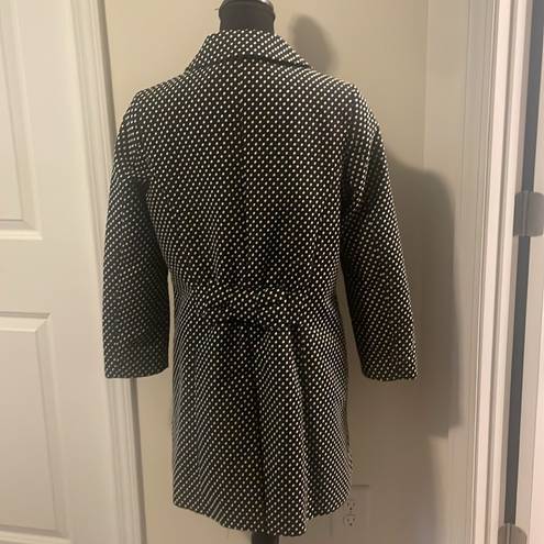 LC Lauren Conrad  Black Coats, 
Polka Dot Trench Coat