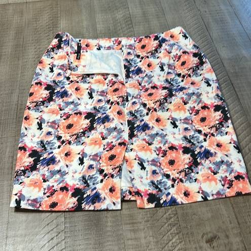 YOUR FACE floral midi skirt. Size 6