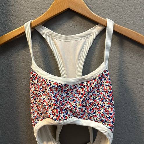 Aerie  One Piece Floral Cutout Swimsuit Full Coverage Size Medium