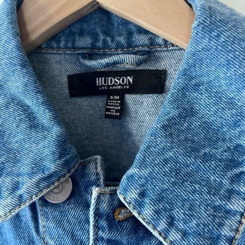 Hudson Jeans Hudson S M Womens Light Medium Blue Jean Denim Jacket 100% Cotton Trucker