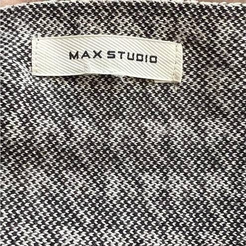 Max Studio Houndstooth High Waisted Flared Mini Skirt ,Size M