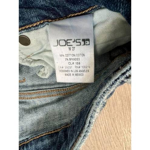 Joe’s Jeans Joe’s Distressed Skinny Cuff Crop Jeans Sz 27 Women’s Blue