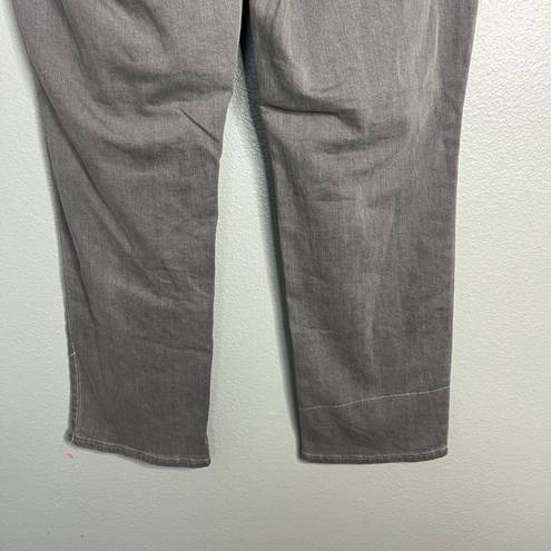 Talbots NWOT  Flawless High Waist Straight Leg Jeans Gray *Defect 16P