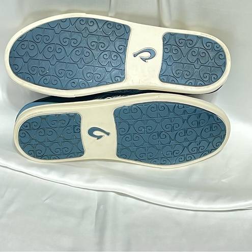 Olukai  Pehuea Womens 20271 Blue Breathable Mesh Slip On Sneakers Casual Size 7