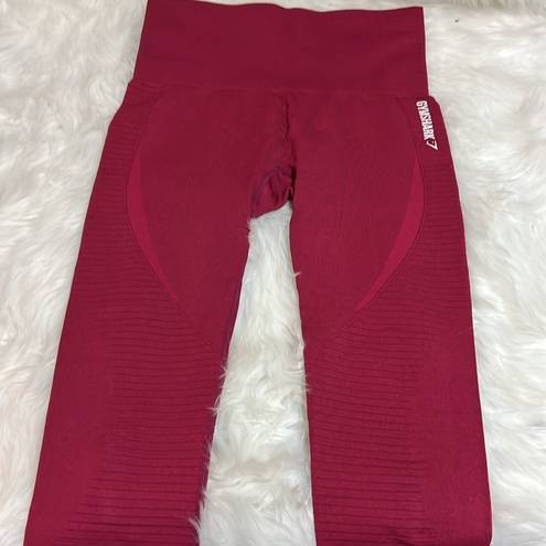 Gymshark Seamless Energy High Waisted Leggings Beet Size Large