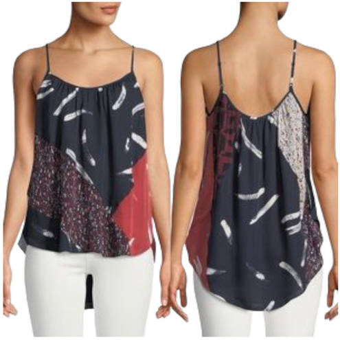 Joie NWT  Lenline B Silk Camisole Top - Multi - XS