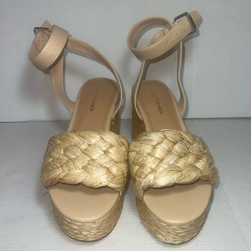 Marc Fisher  Chunky Braided Yarn Wedge Platform Heel sandal