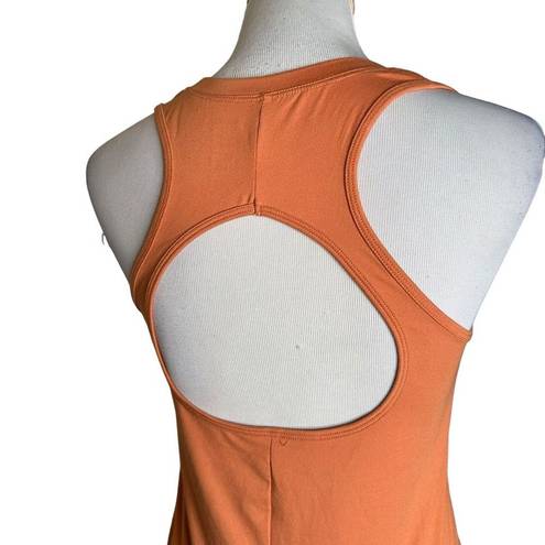 Gottex  Women's Racerback Tank Top Orange Open Back Athletic Sleeveless Size M