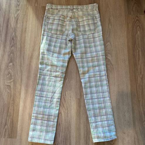 Pilcro and the Letter Press Plaid Straight Leg Pants