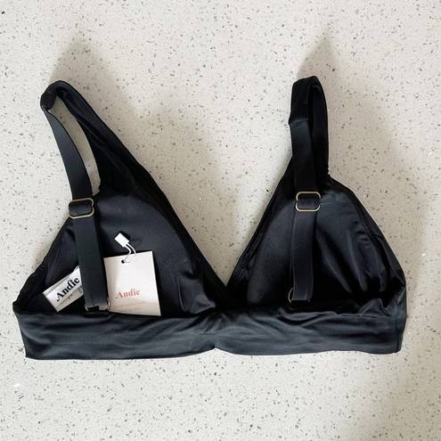 ANDIE  Swim The Belmar Black Bikini Top Size Small