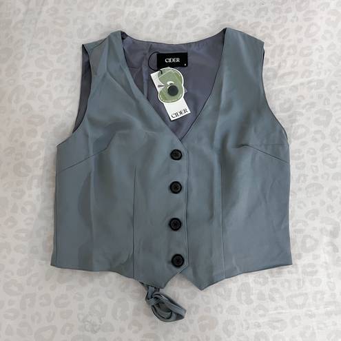 Cider NWT  Button Up V-Neck Vest