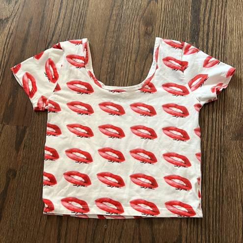 Marilyn Monroe  LIPS CROP TOP size extra small