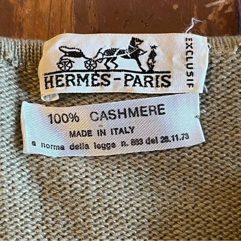 Hermès Hermes Paris Vintage Cashmere Cardigan