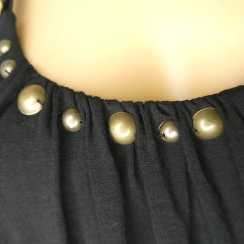 Cynthia Steffe  Studded Buckle Strap Swing Tank Top