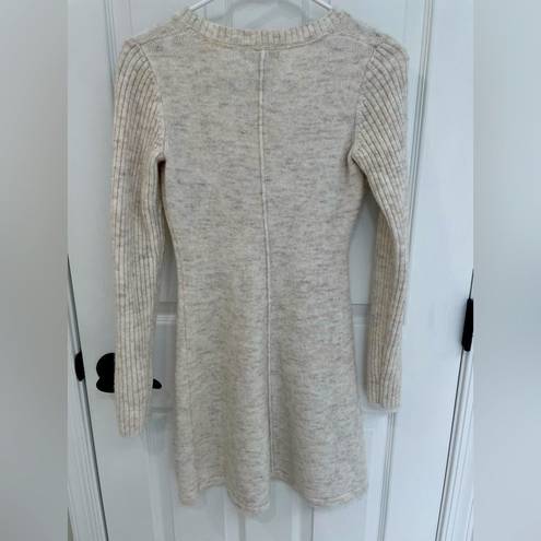 Shrinking Violet  Oatmeal Tan Sweater Dress Women’s Size XS