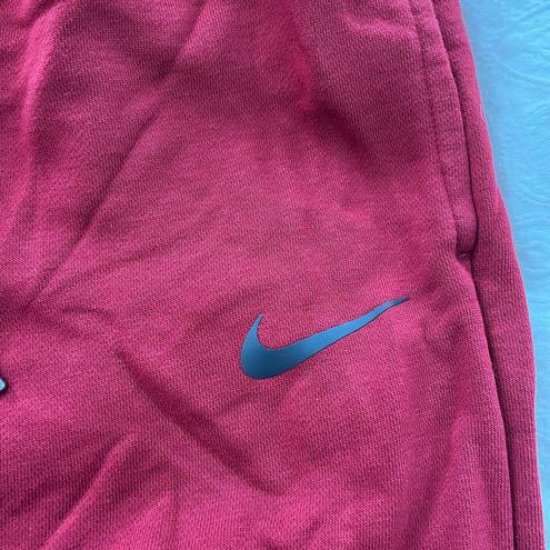 Nike Wide leg  red sweatpants