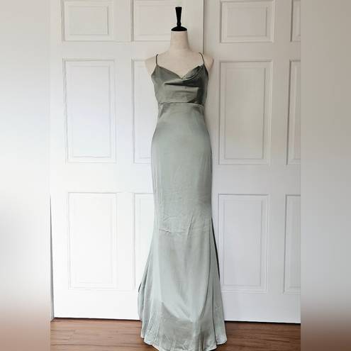 Scarlett Portia &  Dana Gown in Olive Green Size 6 NWT Black Tie Formal Wedding